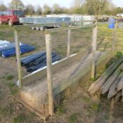 10ft x 2ft wooden foot bridge