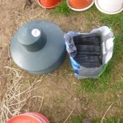 7 x Top hats and bag of minola feeder lids