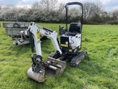 2020 Bobcat E10 Micro 1T Excavator - Manual QH, 349 Hours, SN B4PD14909 c/w 18inch,