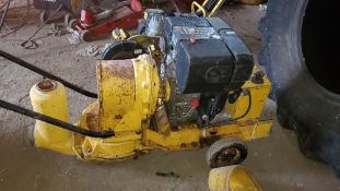 Wacker water pump with Hatz diesel engine, needs battery, 2004 model,
