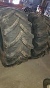 Pair of tyres 580/70 R26