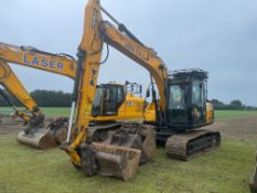 2017 JCB JS131 14T Tracked Excavator - Hydraulic QH, Air conditioning, 4301 Hours,