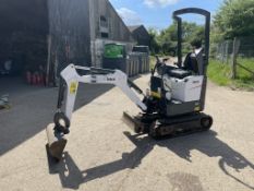 2017 Bobcat E10 Micro 1T Excavator - 1420 Hours, SN A33P15640 c/w 9 inch, 18inch,
