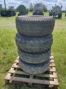 4 x Trailer Tyres - 12.5/80-15.
