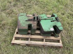 Quantity of John Deere Front Weights - 12 x 50kg