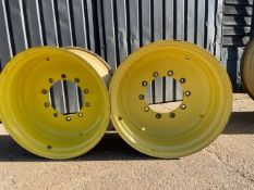 2 x JD Front tractor rims 15 R28
