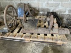 Antique Manual Pedestal Drill BB Noyes & Co, Greenfield, MA No.