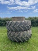 Stocks dual wheels 580/70 R38 (1 pair) 50% tread