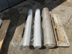 3 x Rolls of Bale Net Wrap