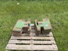 12 x John Deere weights