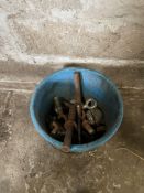 Bucket of Hinge eyes for gates