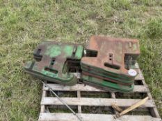 Quantity of John Deere Front Weights - 12 x 50kg