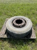 Wheel and Tyre - Michelin XZA 11R22.