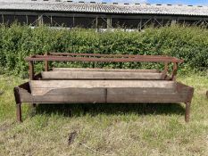 3 x Wooden Feed Troughs