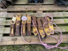 8 x New Holland shop soiled front digger bucket teeth