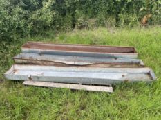 Metal Livestock Troughs x 3