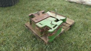 16 x John Deere leaf front weights