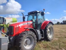 2009 Massey Ferguson 6495 Dyna 6 4WD Tractor, 2525hours, Reg: AE09 MSY, C/w front links,