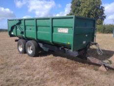 1995 Griffiths GHS-120 tandem axle 12T hydraulic tipping trailer c/w hydraulic tailgate
