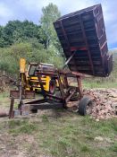 High tip farm trailer. No VAT on this lot.