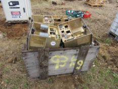 Crate of electrical items