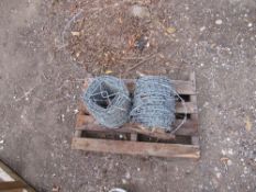 2 x Part rolls of barb wire
