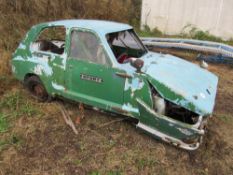 Bond fibreglass car for spares T10, reg: XDT 49G,