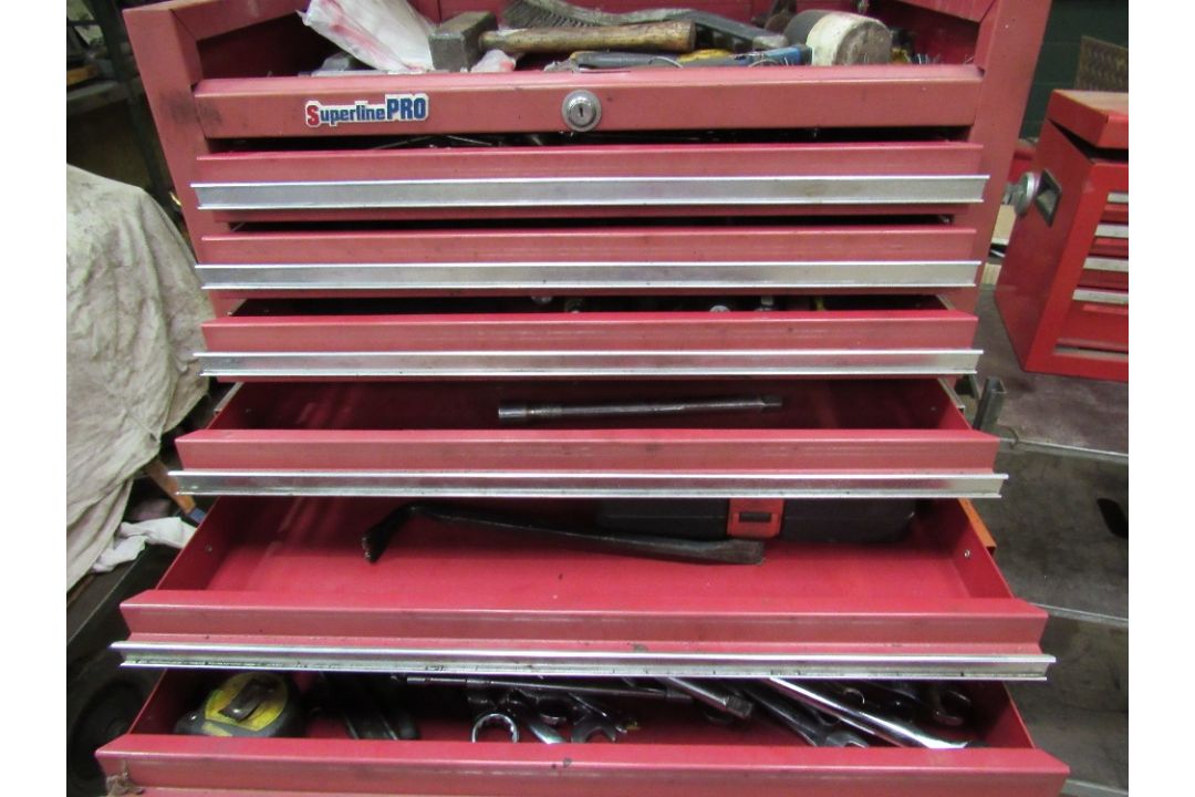 Superline Pro and Brit Tool tool cabinets and contents