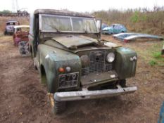 Land Rover short wheel base, Series 2A, Reg: 279 JTT, together with truck cab, as found,