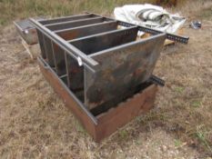 2 x Metal shelving units