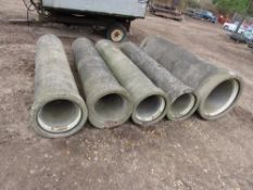 Quantity of concrete drainage pipes
