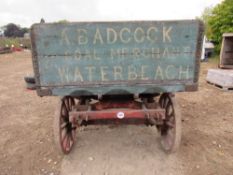 4 Wheel horse drawn coal dray