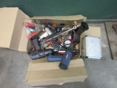 Box of tools and accessories