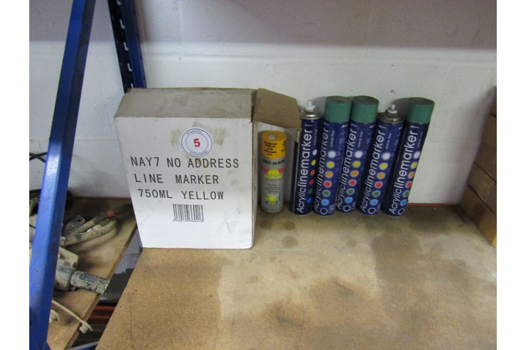 Quantity of line marker paint