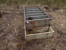 2 x Metal shelving units