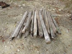 Quantity of reclaimed Beams/Timber. VAT on this lot.