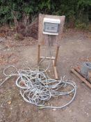 Electric distribution board with quantity of cable