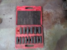 Box of impact sockets