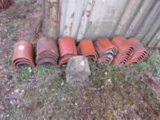 Quantity of ridge tiles and 3 x Coping stones