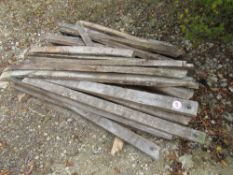Quantity of reclaimed Beams/Timber. VAT on this lot.