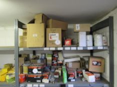 Quantity of oil filters (on two shelves)