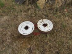 2 x Tractor front wheel rims,