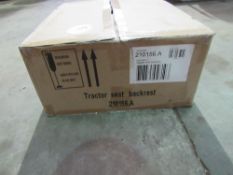 Tractor seat back rest