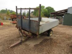 Weeks high tip tipping trailer with transit body