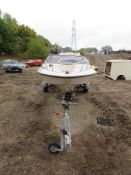 Fletcher speed boat with MER cruiser power train with 4 cylinder petrol engine, as found,