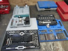 Dye grinder, allen keys and tap and dye set,