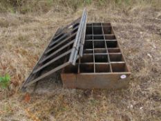 2 x Metal shelving units