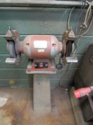 Sealey bench grinder on pedestal with spares