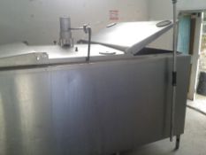 Dari-kool 3000L Milk Bulk tank with fridge unit attached. Stored near Kirstead, Norfolk.