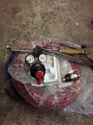 Oxygen/acetylene cutting gear, inc pipes, burning guns, flashback arresters guage.
